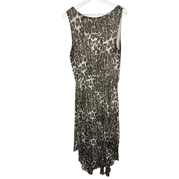 ASOS Curve Leopard Print Maxi Dress Size 14 - Picture 2 of 12